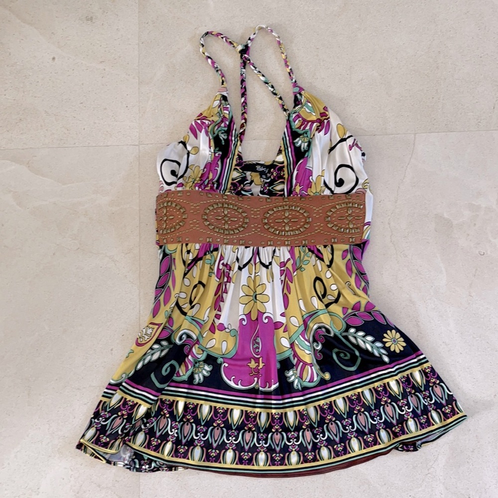Sky tunic halter top size S